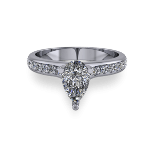 Beautiful pear with grain set shoulders