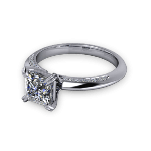 14kt white gold ring