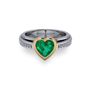 Pretty bezel set heart