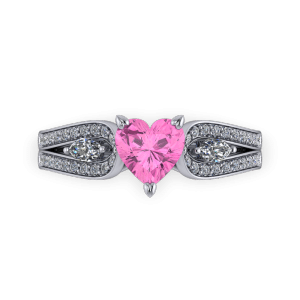 Split shank anniversary ring