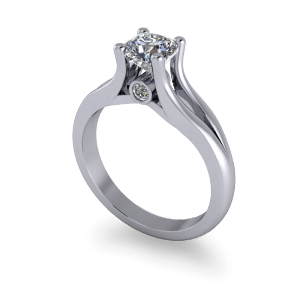 Split shank commitment ring