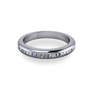 Baguette cut diamond ring