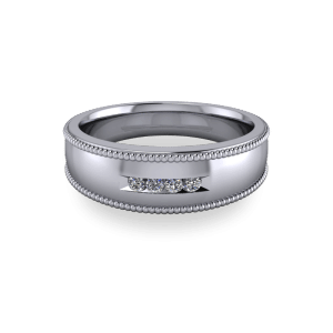 Tapered diamond band
