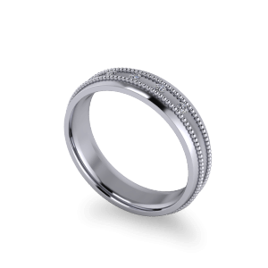 Flush set diamond band