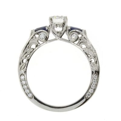 Organic+platinum+and+diamond+engagement+ring