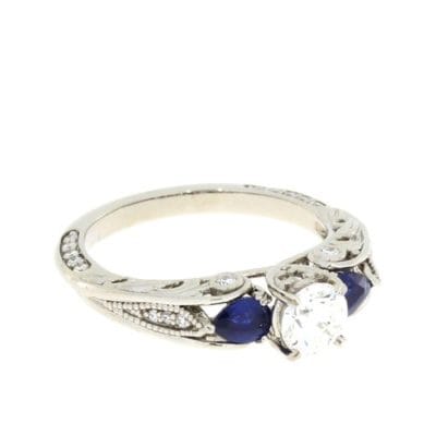 Organic+platinum+and+diamond+engagement+ring