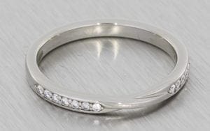 Diamond set twisted wedding band - Portfolio