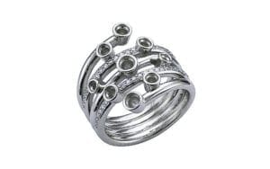 Custom bespoke heritage wrap diamond ring - Portfolio