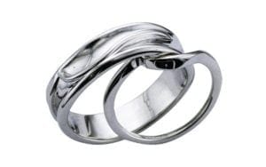 Bespoke organic wedding bands for him and her - Portfolio