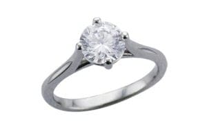 Unique solitaire Engagement ring - Portfolio