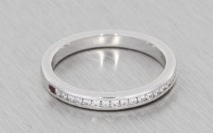 Platinum Half Eternity ring - Portfolio