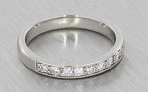 Platinum partial eternity band - Portfolio