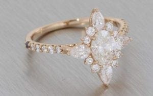 Enchanting Rose Gold Ballerina Ring - Portfolio