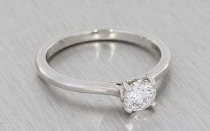 Palladium Round Lab Grown Solitaire