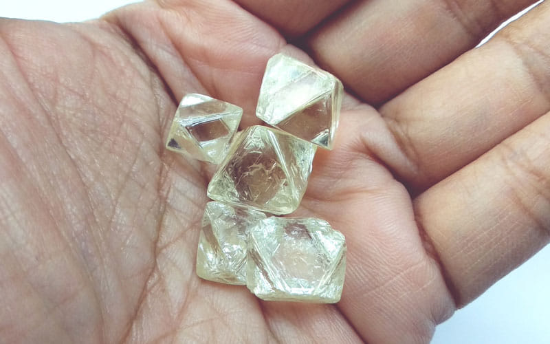 Kimberly Process rough diamonds cut